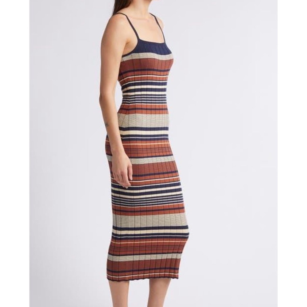 NWT Treasure and Bond Striped Multicolor Knit Dress - Picture 3 of 5
